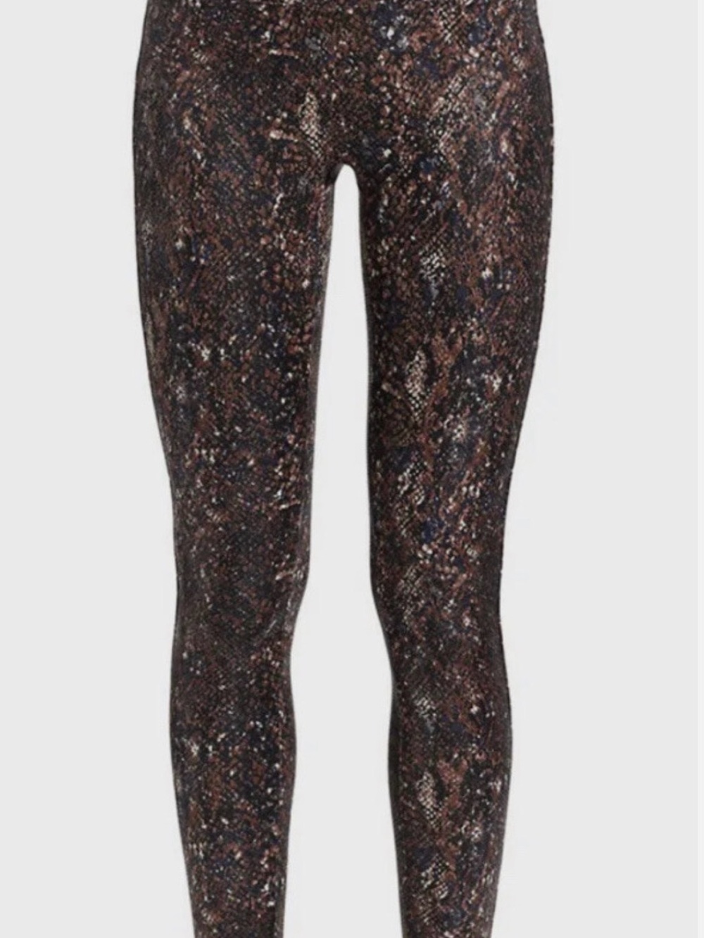 SPANX Faux Leather Snake Shine Leggings | XS | NWOT
